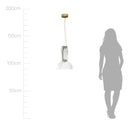 Pendente Amana Ouro Fosco e Clear ZR110 40x53cm LED 9W 3000k Starlux ST2587