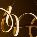 Pendente Moderno Zig Dourado TP003G 84cm 35W 3000k Bella ST1513-Bella Iluminação-Starlumen