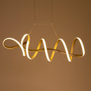Pendente Moderno Zig Dourado TP003G 84cm 35W 3000k Bella ST1513-Bella Iluminação-Starlumen