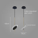 Pendente Uno Dourado Branco LED 6W 3000k ML017 Bella ST2856-Bella Iluminação-Starlumen