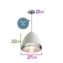 Pendente Lampetta Metal E Vidro P/ Lampadas Tipo E27 29852 BR St1768