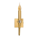 Arandela Tocha Moderna Ouro Com Cristal Soquete E14 WPG-31236-1L St1857