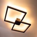 Plafon Arandela Fit Preto LED 67W Luz Direta ou Indireta 702LED3-PT ST1254