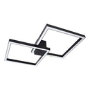 Plafon Arandela Fit Preto LED 67W Luz Direta ou Indireta 702LED3-PT ST1254