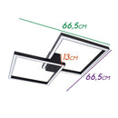 Plafon Arandela Fit Preto LED 67W Luz Direta ou Indireta 702LED3-PT ST1254