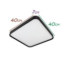 Plafon LED 24W em Metal e Acrílico Black 40x40cm ST1935