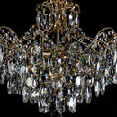 Lustre Clássico Bemmel Blend Dourado e Cristais transparentes 9306 DR CT P/6x E14 ST1366