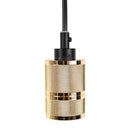 Arandela Preta Com Dourado Soquete p/ E27 AR1247-DO ST1893