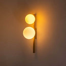 Arandela Orbit Dourada 2 Globos Vidros Casual Light ARH1535DO St2060
