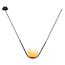 Pendente Preto Cúpula Globo Vidro Leitoso Cora P/ 1 Lamp G9 BW1398-1S St1753