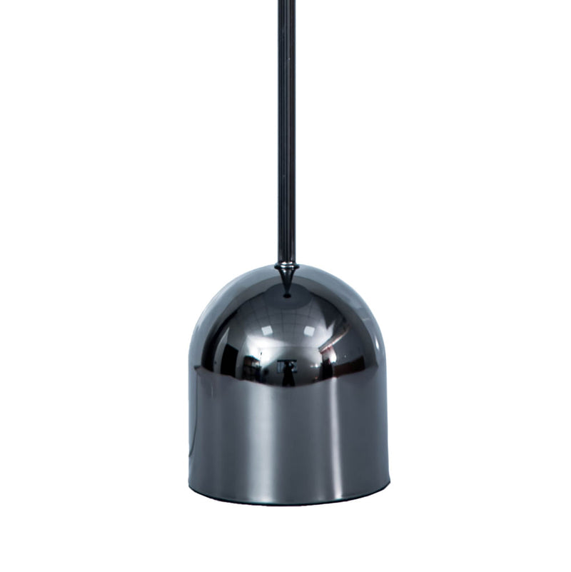 Abajur Glo Cromo Negro (d)30cm  (a)64cm   1x40w E27 - GL014B - Bella Iluminação