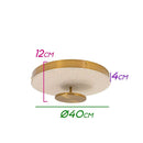 Plafon Kyara Led 22w Efeito Céu Estrelado com  Cristais HL003-R-OU St1774