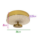 Plafon Kyara Ouro LED 6W Efeito Estrelado Com Cristais HL004-R-OU ST1775