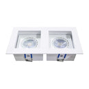 Spot Duplo Embutir Recuado Flat Orientável Gu10 Par16 IN65022-BT St629