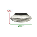Plafon Ozzy Smoky Metal E Vidro P/ 2 G9 Starlux LT-001S SKY St1951