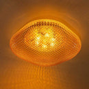 Plafon Ozzy Âmbar Metal E Vidro 50cm Starlux LT-002L AB St1952