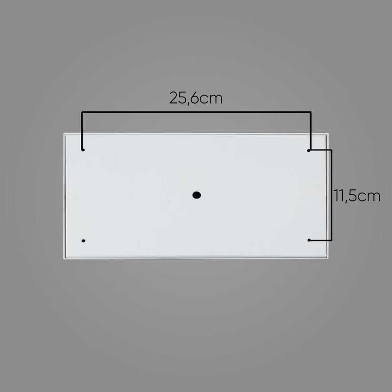 Plafon Spot Sobrepor Box p/ 2x AR111 pé direito duplo St2764 - Branco