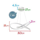 Pendente Moderno Orgon 50cm LED 45W PD1424BR ST1942