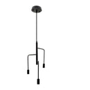 Pendente Analu Metal Preto P/ 3 Lampadas E14 ZR023-BK St1738