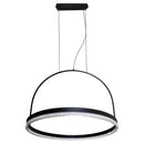 Pendente Emily Anel Preto LED Integrado 30W Ø60cm  PL31198-BK ST1756
