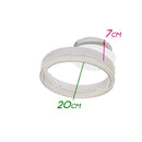 Plafon Emily Branco Anel Led Integrado 12w Ø20cm CS31199-WH St1735