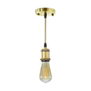 Pendente Tubo Cilindro Metal Soquete E27 Cordão DS2340 St1374-Bronze