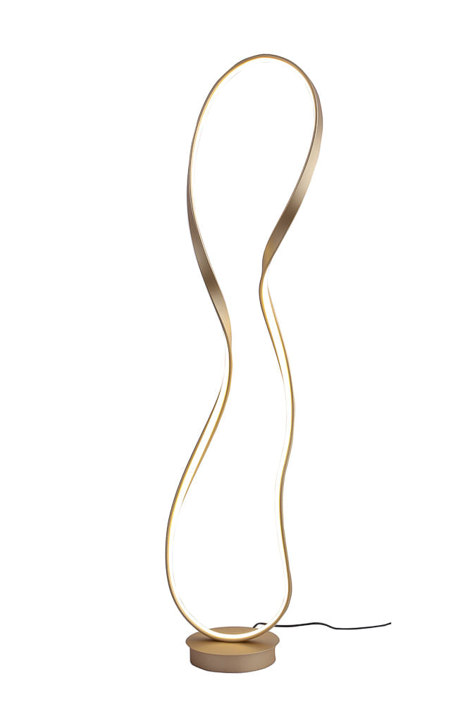 Coluna Flow Dourado (c)32cm (l)23cm (a)148cm  1x35w 3000k 1570lm - SB005G - Bella Iluminação