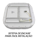 Plafon Otto Branco Led 35w 2700k Quadrado 50cm ZR088-Q-WH St1776