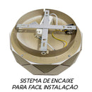 Plafon Otto Ouro Led 16w Redondo 30cm WCR1540-30OU St1715