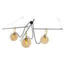 Pendente Fábia 3 Globos Vidro Âmbar Starlux Zr027 St1858