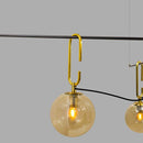 Pendente Fábia 3 Globos Vidro Âmbar Starlux Zr027 St1858