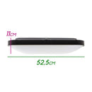 Plafon Enzo Preto Quadrado P/ 4 E27 52,5cm Starlux ZR074-L-BK ST1896