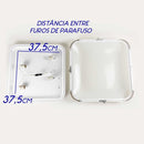 Plafon Enzo Preto Quadrado P/ 4 E27 52,5cm Starlux ZR074-L-BK ST1896