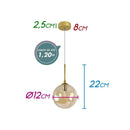 Pendente Grape Ouro Globo Âmbar P/ G9 Starlux ZR082-AGD ST2068