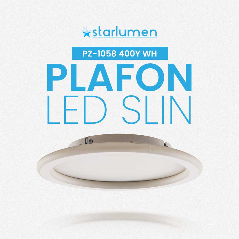 Plafon Embutir LED Slin 40cm Branco LED 38W Multicor PZ-1058/400Y ST3138