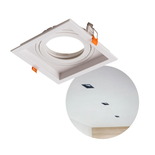 Spot de Embutir FLEA Quadrado Branco P/ PAR30 E27 6193 Nordecor ST3104