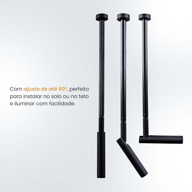 Luminária Espeto LED Lapiz Solo/Teto Externo 2W 2700k 24° IRC90 Opus ST2935