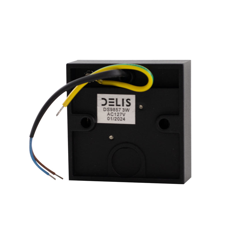 Spot Sobrepor LED 3W 127V P/ Teto Parede Pergolado DS9850/DS9857 ST1553