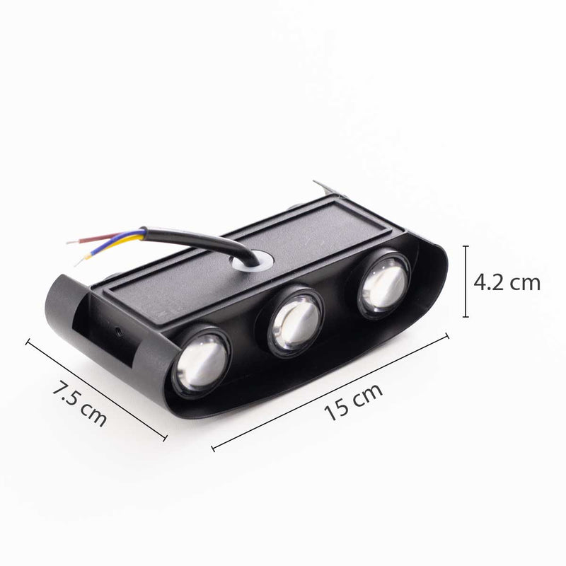 Arandela LED Yori 6W de Parede Muro Externa Luz Quente 48° 2705 Nordecor ST3127