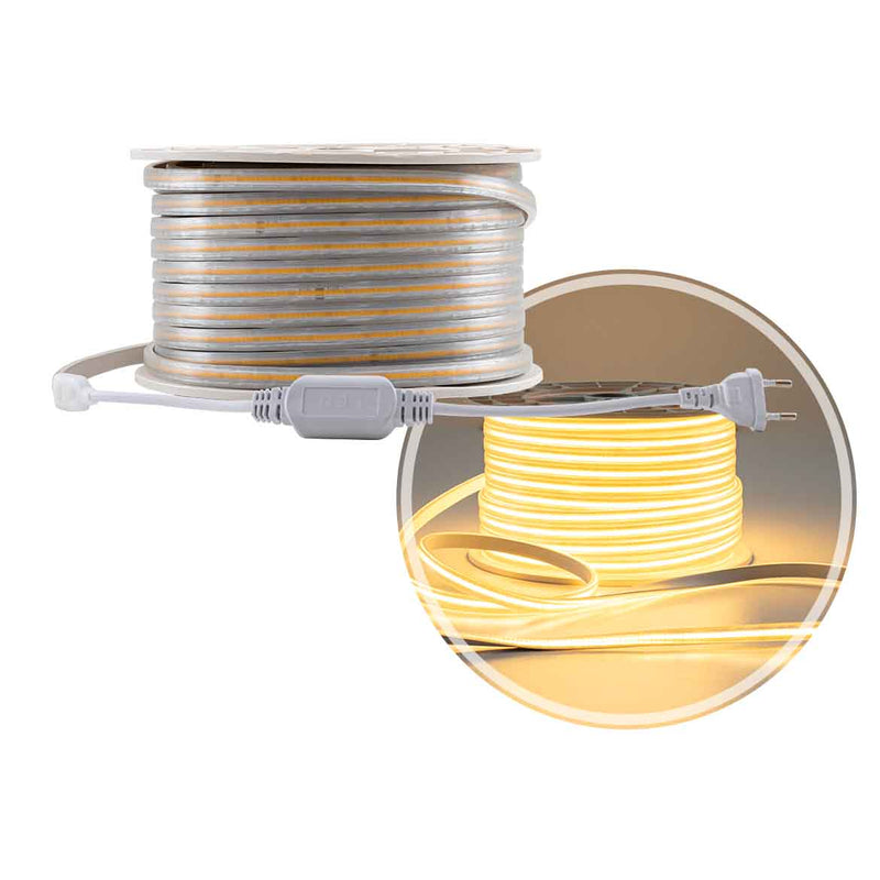 1 M de Fita LED COB 110V Luz Quente 10W 800lm P/ Área Externa + Plug Gaya ST3077-Gaya-Starlumen