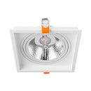 Spot Luminária de Teto Quadrado Embutir Loyo p/ LED AR70 Nordecor ST3235-Nordecor-Starlumen