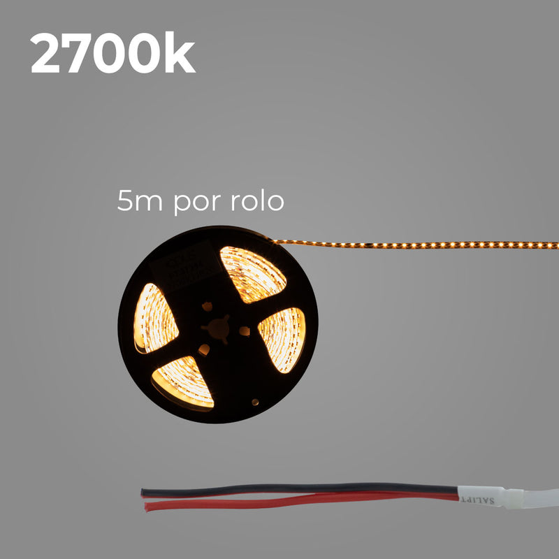 Rolo de Fita LED Adesiva 5 m 2700k 168 LEDs/M 50W FT37394 OPUS ST2921