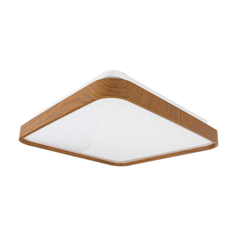Plafon em Metal e Acrílico Amadeirado Timber 40cm LED 24W ST1936