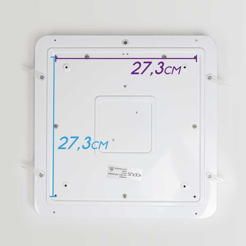 Plafon em Metal e Acrílico Amadeirado Timber 40cm LED 24W ST1936