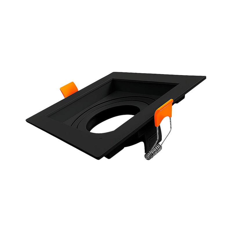 Spot Embutir Quadrado Recuado Foco Orientável ABS p/ MR16 GU10 Delis ST3249