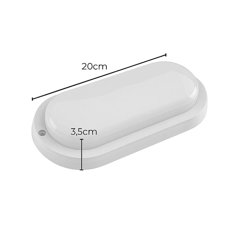 Luminária Arandela LED Tartaruga 20W em Policarbonato Externa ST3086
