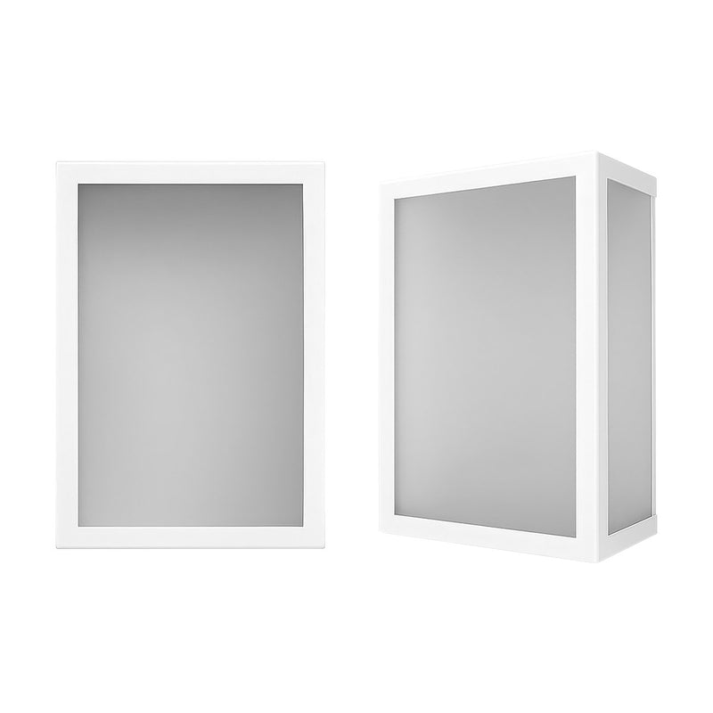 Arandela Luminária Vitra 3 Vidros Fosco Externa 1xE27 Starlumen ST2953