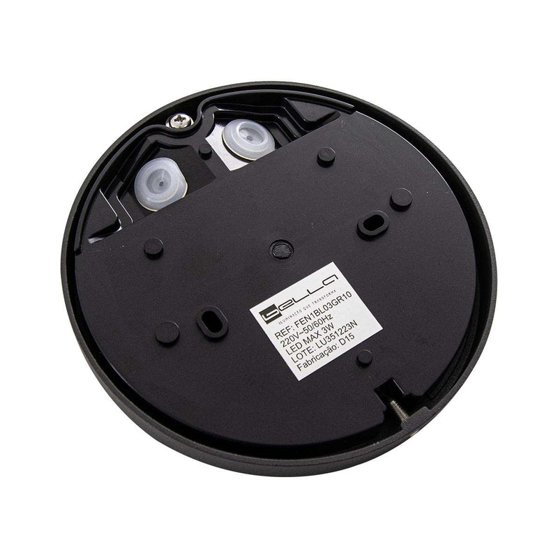 Balizador LED Fendi 3W Grafite Luz Quente Bella ST3229