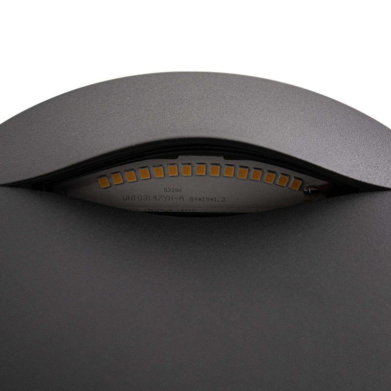 Balizador LED Fendi 3W Grafite Luz Quente Bella ST3229