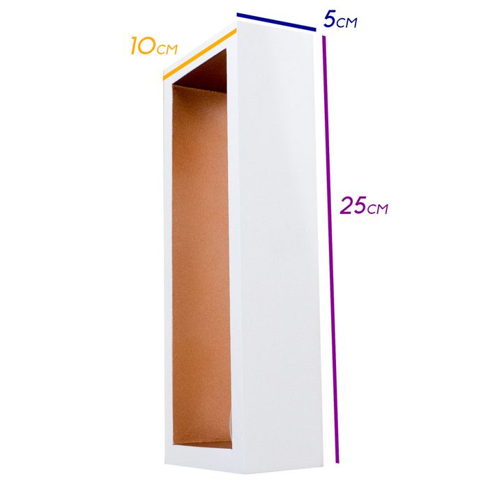 Arandela Puch Branca LED Efeito Decorativa Parede Teto 5W 25cm Branca e cobre ST163 - 220V